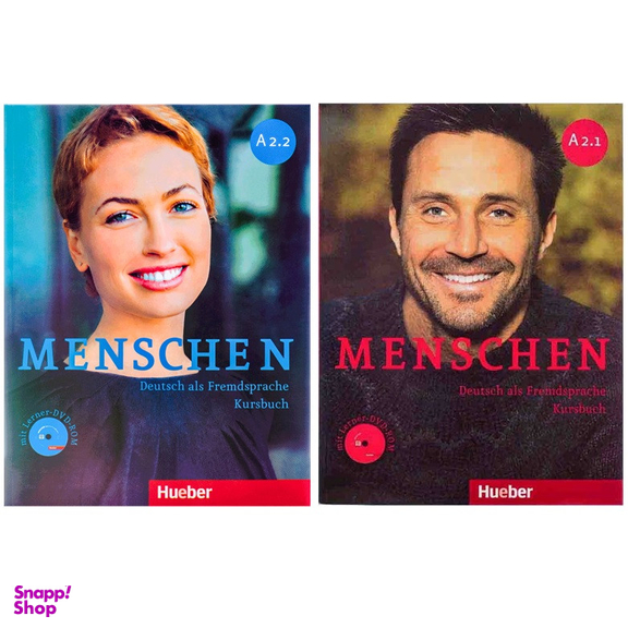 کتاب Menschen اثر جمعی از نویسندگان انتشارات Hueber مجموعه 2 جلدی به همراه سی دی