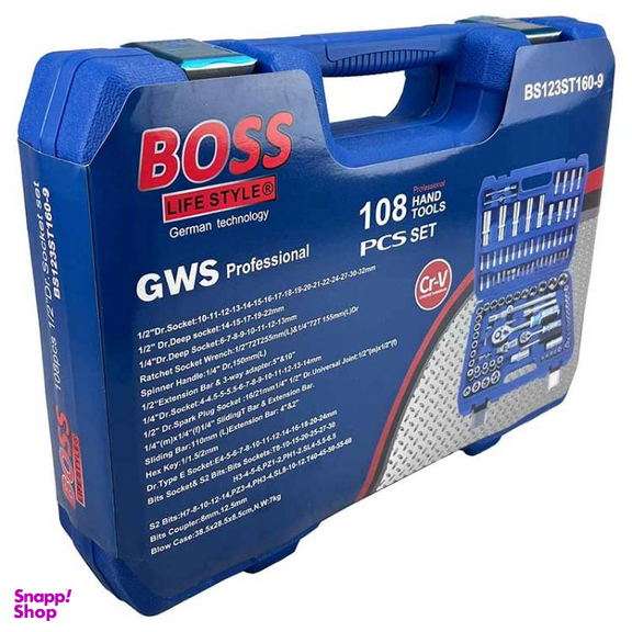 مجموعه 108 عددی آچار بکس باس مدل 108PCS