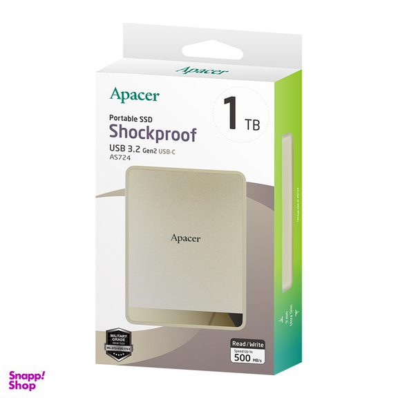 اس اس دی اکسترنال اپیسر مدل AS724 ظرفیت 1 ترابایت رابط USB 3.2 Gen2