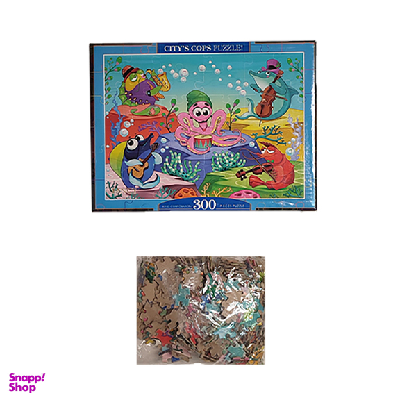 پازل 300 قطعه فنسی طرح حیوانات دریایی