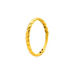 انگشتر طلا 18 عیار زنانه سی گلد گالری مدل پیچ متوسط