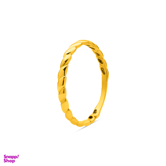 انگشتر طلا 18 عیار زنانه سی گلد گالری مدل پیچ متوسط