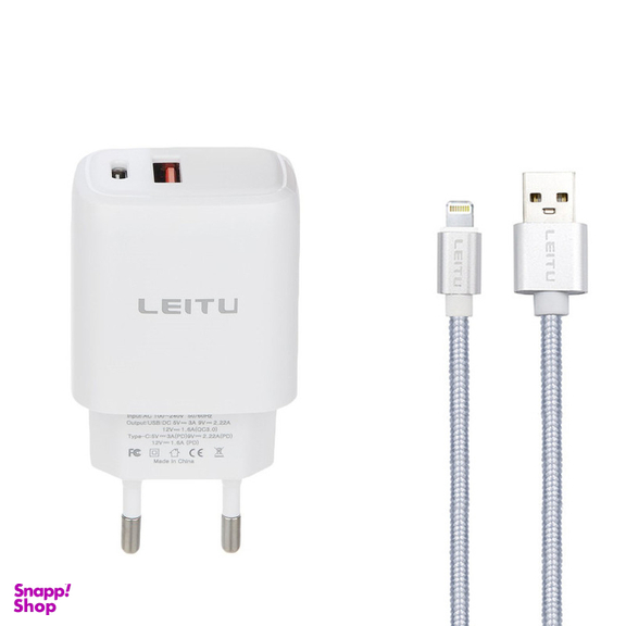 شارژر دیواری لیتو مدل LH-13 به همراه کابل لایتنینگ