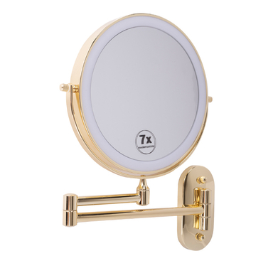 آینه و رینگ لایت آرایشی دیواری مدل Miller-7x