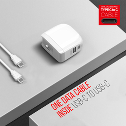 شارژر دیواری هیسکا مدل H-115PD به همراه کابل تبدیل USB-C