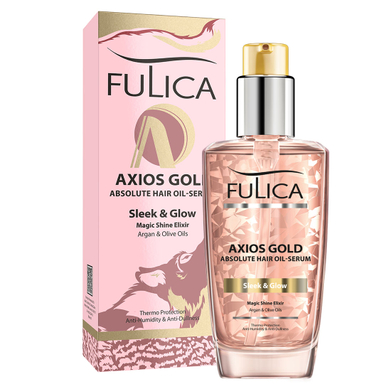 سرم مو فولیکا حاوی روغن آرگان مدل Axios Gold حجم 90 میلی لیتر