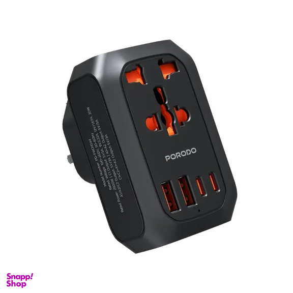 مبدل و شارژر یونیورسال پرودو مدل PD-FWCH044UK-BK