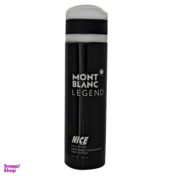 بادی اسپلش مردانه نایس پاپت مدل Mont Blac Legend حجم 200 میلی لیتر