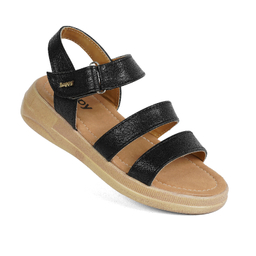 صندل طبی زنانه هپی مدل سوفیا رنگ مشکی