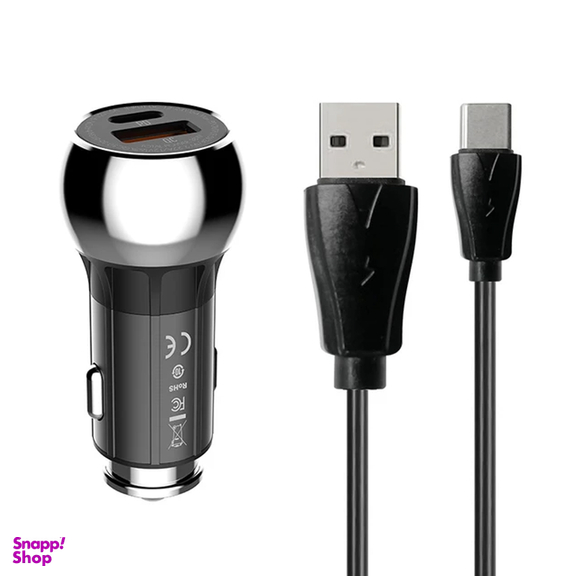 شارژر فندکی 38 وات کینگ استار مدل KC140 PD به همراه کابل USB-C