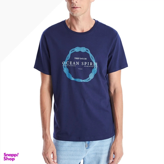 تیشرت مردانه ال سی وایکیکی مدل tork578 رنگ سرمه ای