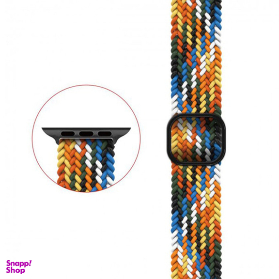 بند گرین مدل Braided SoloLoop Adjustable مناسب برای اپل واچ 42/44/45/49 میلی متری