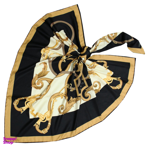 روسری زنانه آنالیا مدل ابریشم دور دست دوز کد 6057