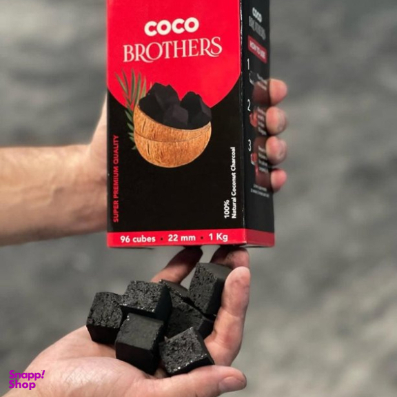 زغال نارگیل کوکو مدل برادرز سایز 22 وزن 1 کیلوگرم