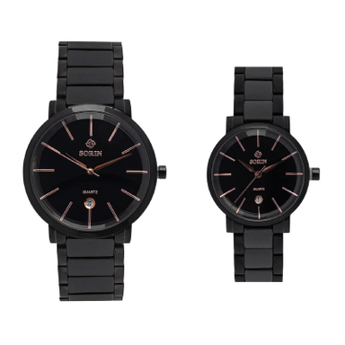 ست ساعت مچی عقربه ای زنانه و مردانه سورین مدل GL0954F-SB04R