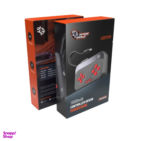 پاوربانک پرودو مدل PDX549 Controller Design ظرفیت 10000 میلی آمپر ساعت