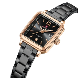 ساعت مچی عقربه ای زنانه نیوی فورس مدل NF9252RGBB رنگ مشکی