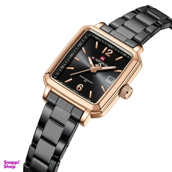 ساعت مچی عقربه ای زنانه نیوی فورس مدل NF9252RGBB رنگ مشکی