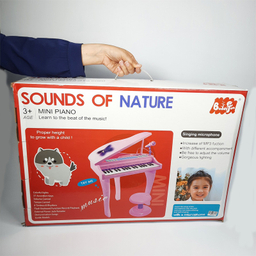 اسباب بازی موزیکال مدل پیانو پایه دار و میکروفون کد 88022
