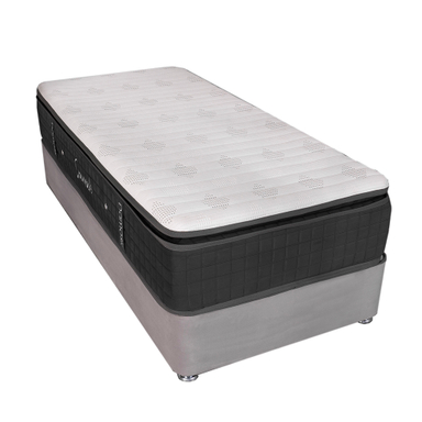 تشک فنر منفصل کارن مدل داماسک رنگ طوسی تیره