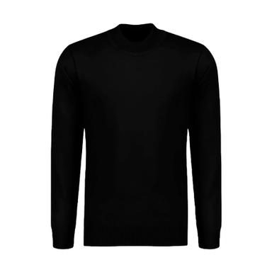 پلیور یقه گرد مردانه مدل MSK-B2 رنگ مشکی