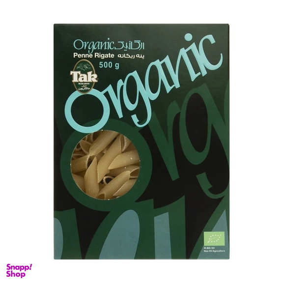 پنه ریگاته ارگانیک تک ماکارون وزن 500 گرم