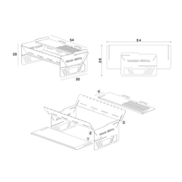 منقل پازلی ونش مدل فولادی کد N16