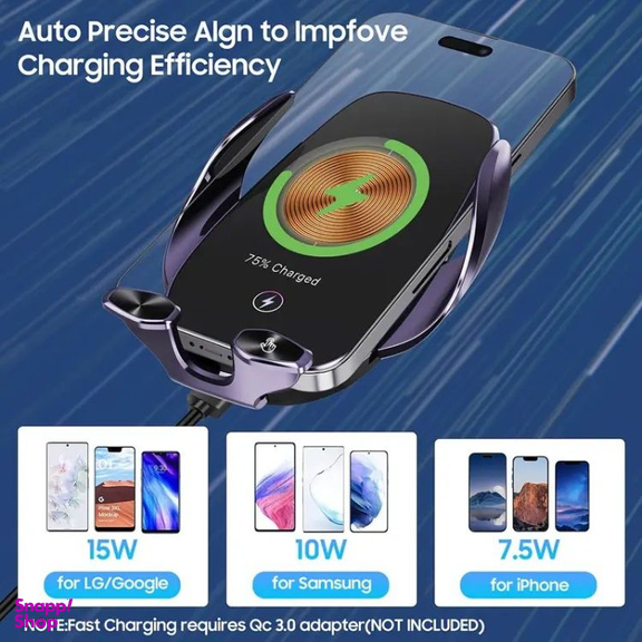 هولدر و شارژر مغناطیسی 15 وات ایتومو مدل WirlessFast15