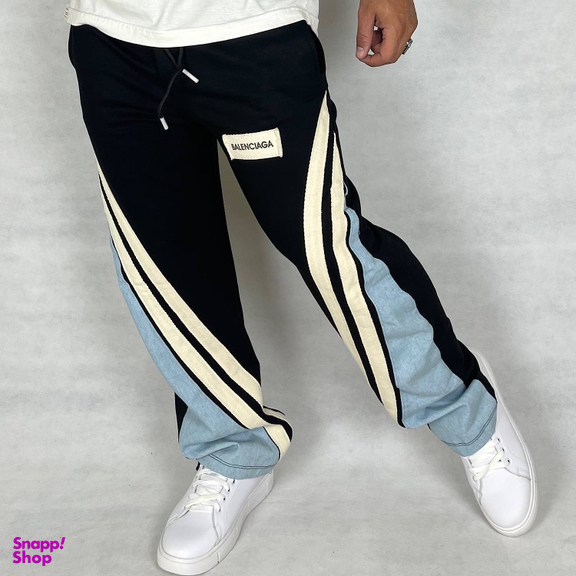 شلوار مردانه طرح بالنسیاگا مدل بگ کاستوم تکه دوزی