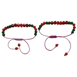 دستبند دخترانه مدل سنگی کریستالی کد 313 مجموعه 2 عددی