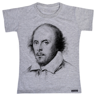 تیشرت آستین کوتاه دخترانه 27 مدل William Shakespeare کد MH939