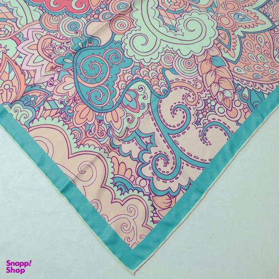 روسری زنانه آنالیا مدل ابریشم مزونی کد a-5077