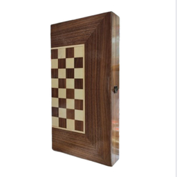 تخته نرد و شطرنج گردو منبت سایز بزرگ کد G1030