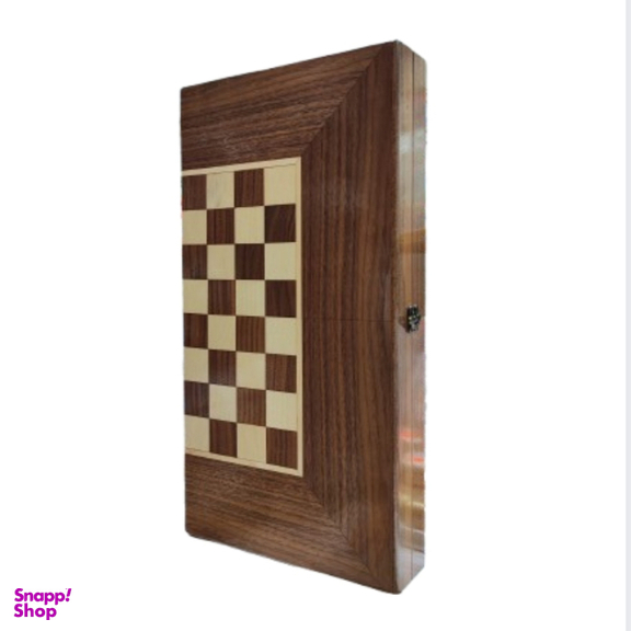 تخته نرد و شطرنج گردو منبت سایز بزرگ کد G1030