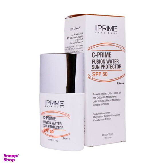 فلوئید ضد آفتاب پریم مدل C-Prime Fusion Water SPF 50 حجم 40 میلی لیتر