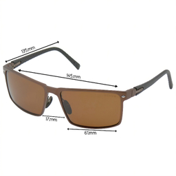 عینک آفتابی مردانه پلیس مدل ویفرر POLICE XD476 رنگ قهوه ای