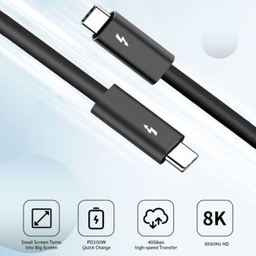 کابل فست شارژ تاندربولت Type-C کوتتسی مدل 87315 طول 0.3 متر