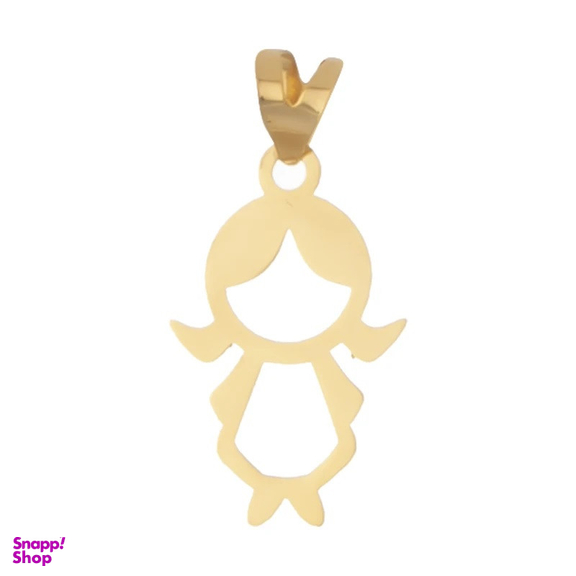 آویز گردنبند طلا 18 عیار دخترانه وی وی گلد گالری مدل va991