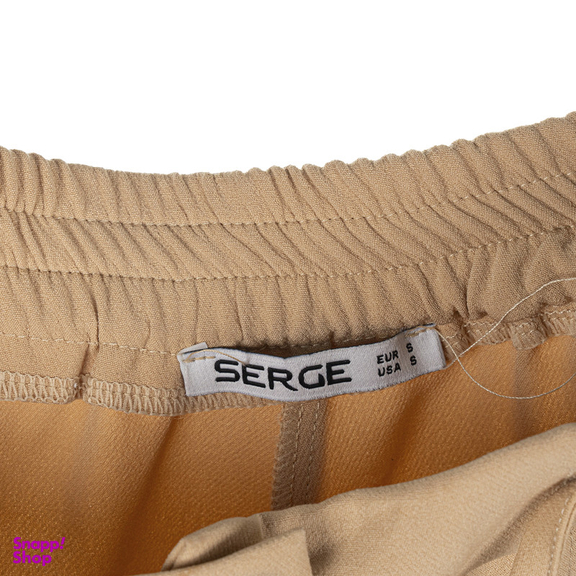 شلوار زنانه سرژه مدل 208407 رنگ کرم