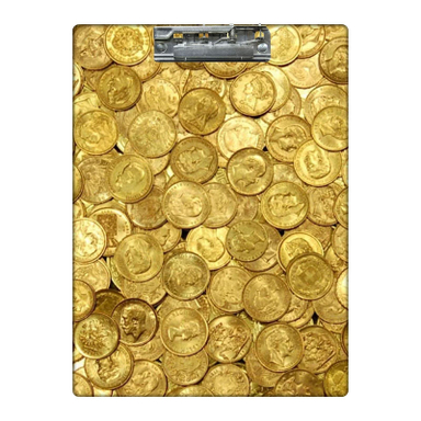 تخته شاسی بامبیلیپ طرح سکه طلا کد 2594086 سایز A4