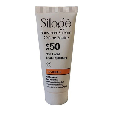 کرم ضد آفتاب سیلوژه مدل +SPF50 مناسب پوست نرمال تا خشک بی رنگ حجم 50 میلی‌ لیتر