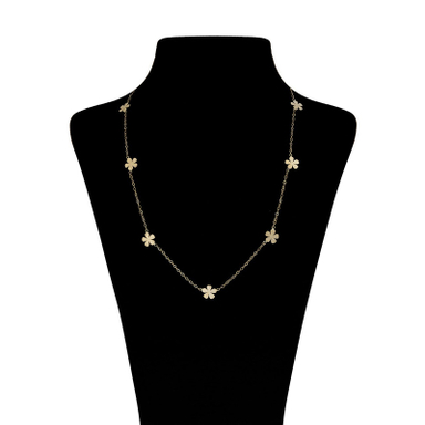 گردنبند طلا 18 عیار رزا مدل NC53