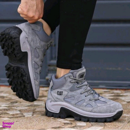 نیم بوت مردانه کوهستان طرح کت کد ct2002 رنگ طوسی