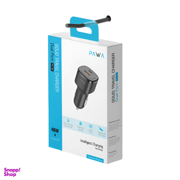 شارژر فندکی پاوا مدل PW-CC48QC PD+QC 48W