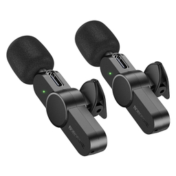 میکروفون یقه ای بروفون مدل BFK12 Type-C/Lightning مجموعه 2 عددی