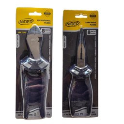 انبر دم باریک و سیم چین نیدر مدل AJ-NDR-08 سایز 8 اینچ