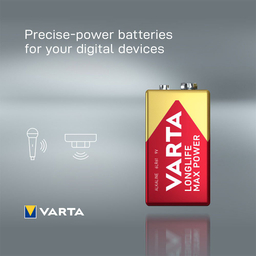 باتری کتابی وارتا مدل Longlife Max Power 9V