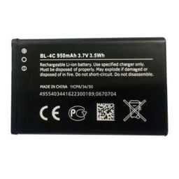 باتری موبایل مدل BL-4C ظرفیت 950 میلی آمپر ساعت مناسب برای گوشی موبایل نوکیا 6300