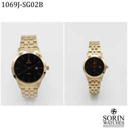 ست ساعت مچی عقربه ای زنانه و مردانه سورین مدل GL1069J-SG02B