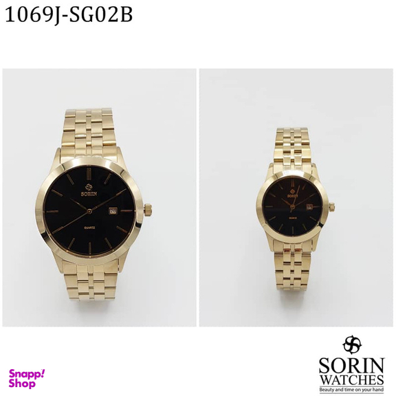 ست ساعت مچی عقربه ای زنانه و مردانه سورین مدل GL1069J-SG02B